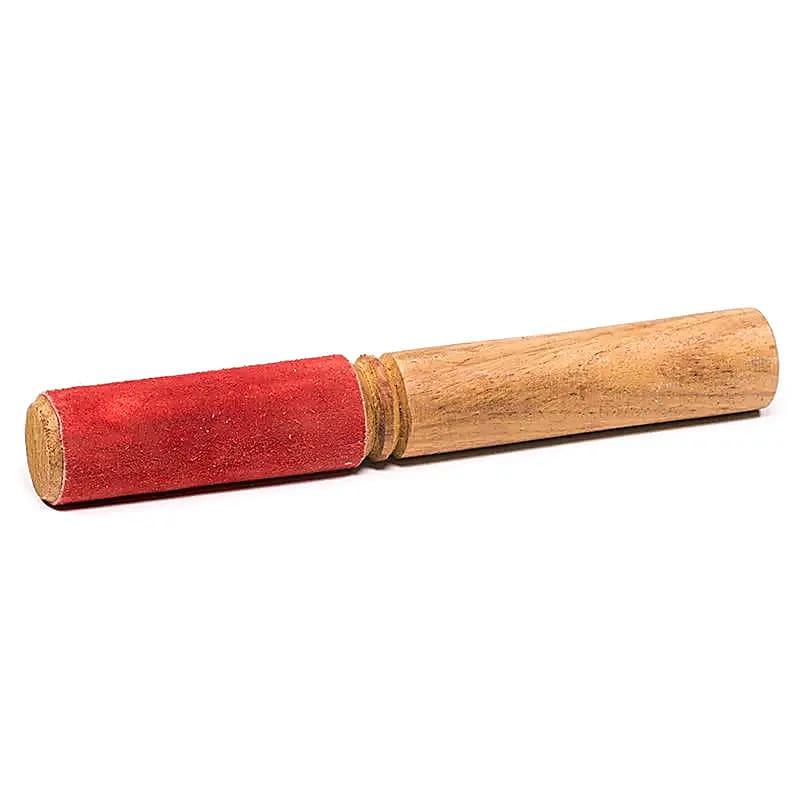 Lederklöppel mit rotem Leder