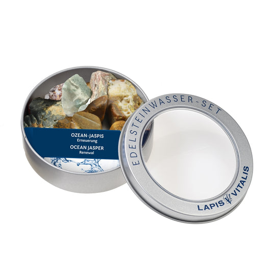Wassersteine in Geschenkbox Ozeanjaspis