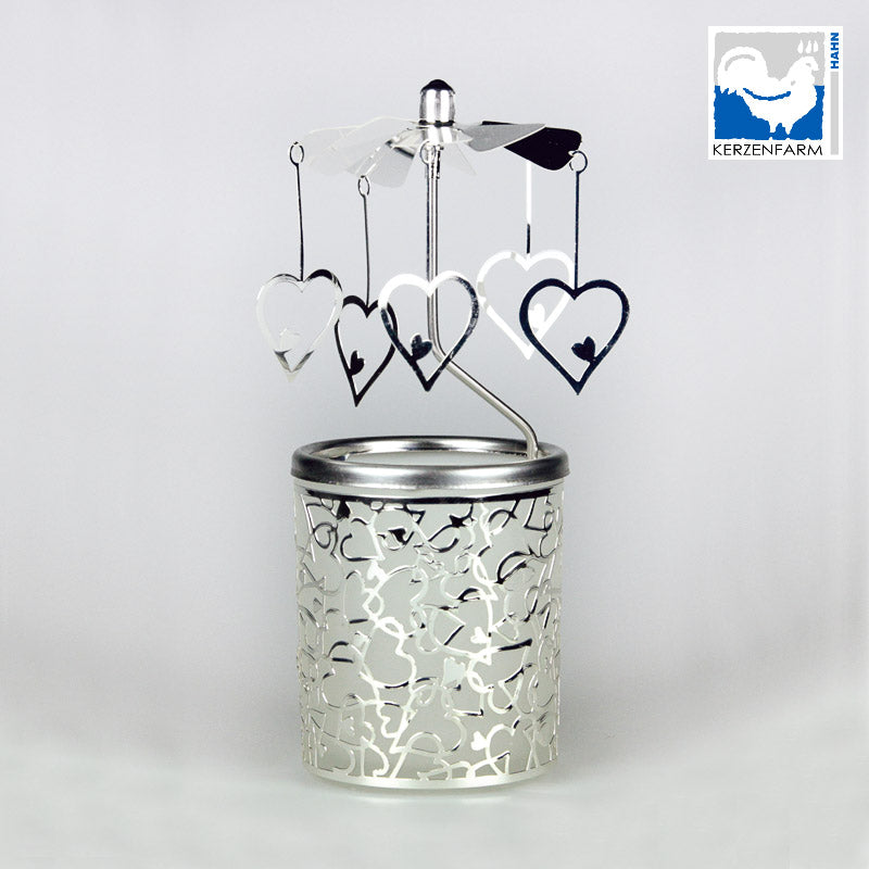 Glaskarussell Herzen