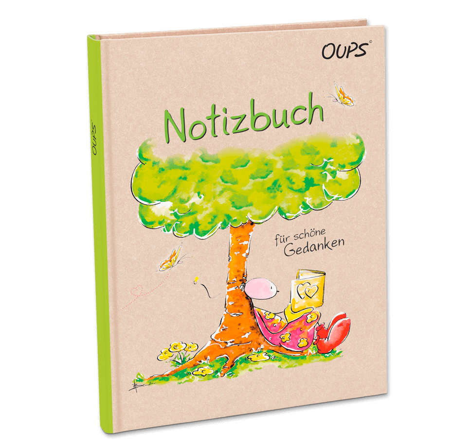 Oups Notizbuch „Für schöne Gedanken“