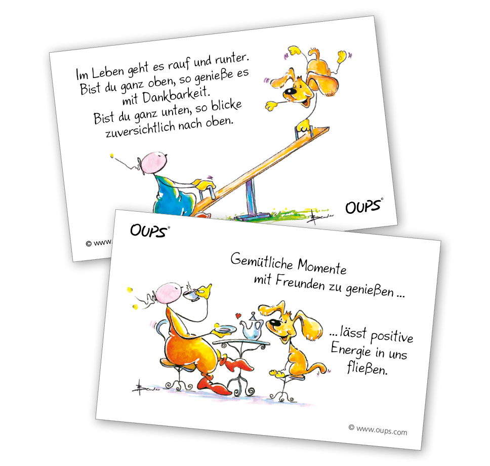Oups-Kärtchenbox „Gute-Laune-Gedanken“