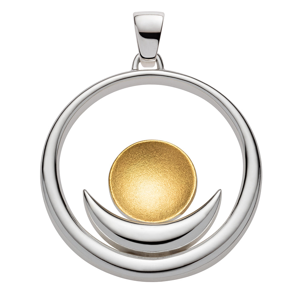 Kettenanhänger "Geborgenheit", teilvergoldet