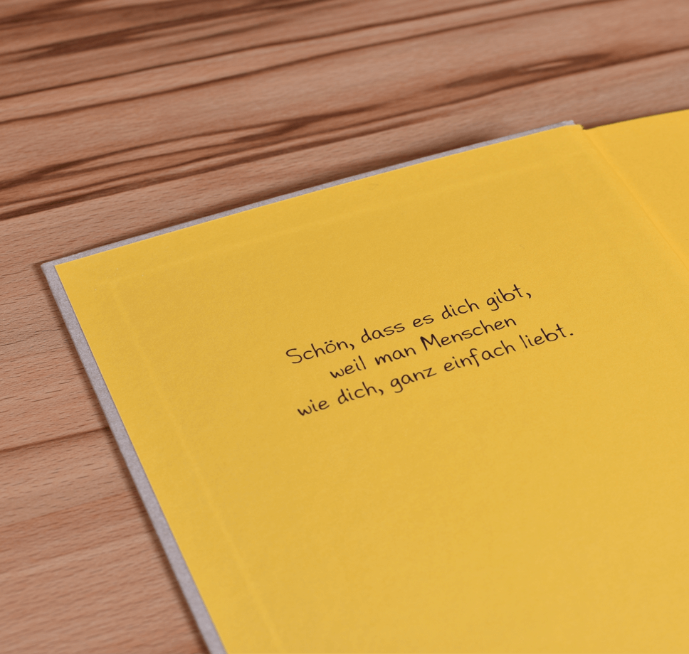 Oups Notizbuch „Schön, dass es Dich gibt“