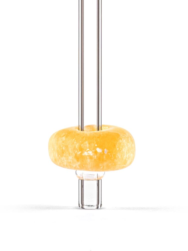 Glastrinkhalm "Orangencalcit"