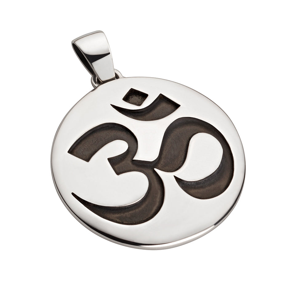 Kettenanhänger "OM", teilgeschwärzt