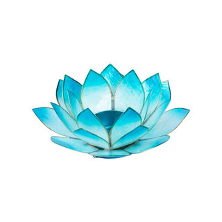 Teelichthalter Lotus "Halschakra"