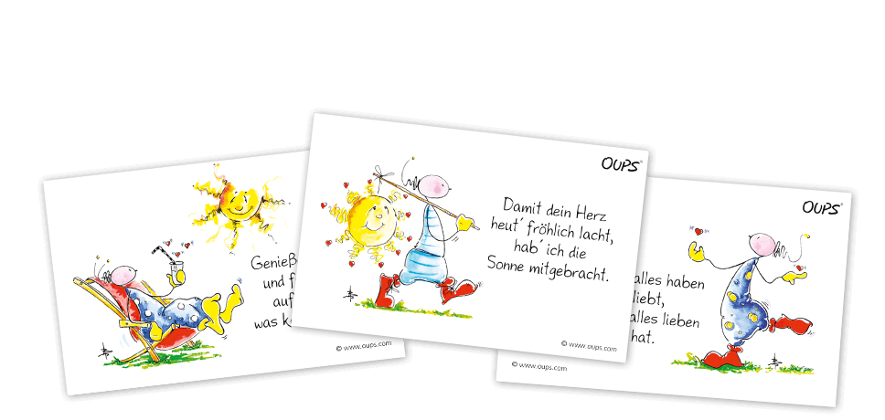 Oups-Kärtchenbox „Wohlfühlgedanken“