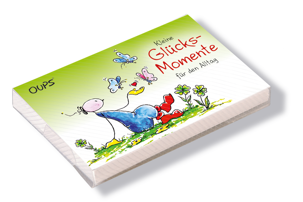 Oups-Kärtchenbox „Glücksmomente“