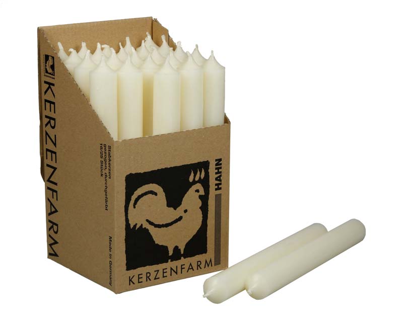 Stabkerze in Elfenbein