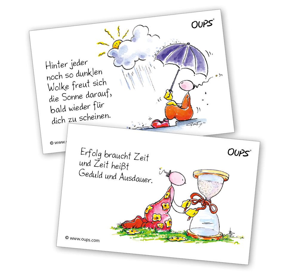 Oups-Kärtchenbox „Motivation“
