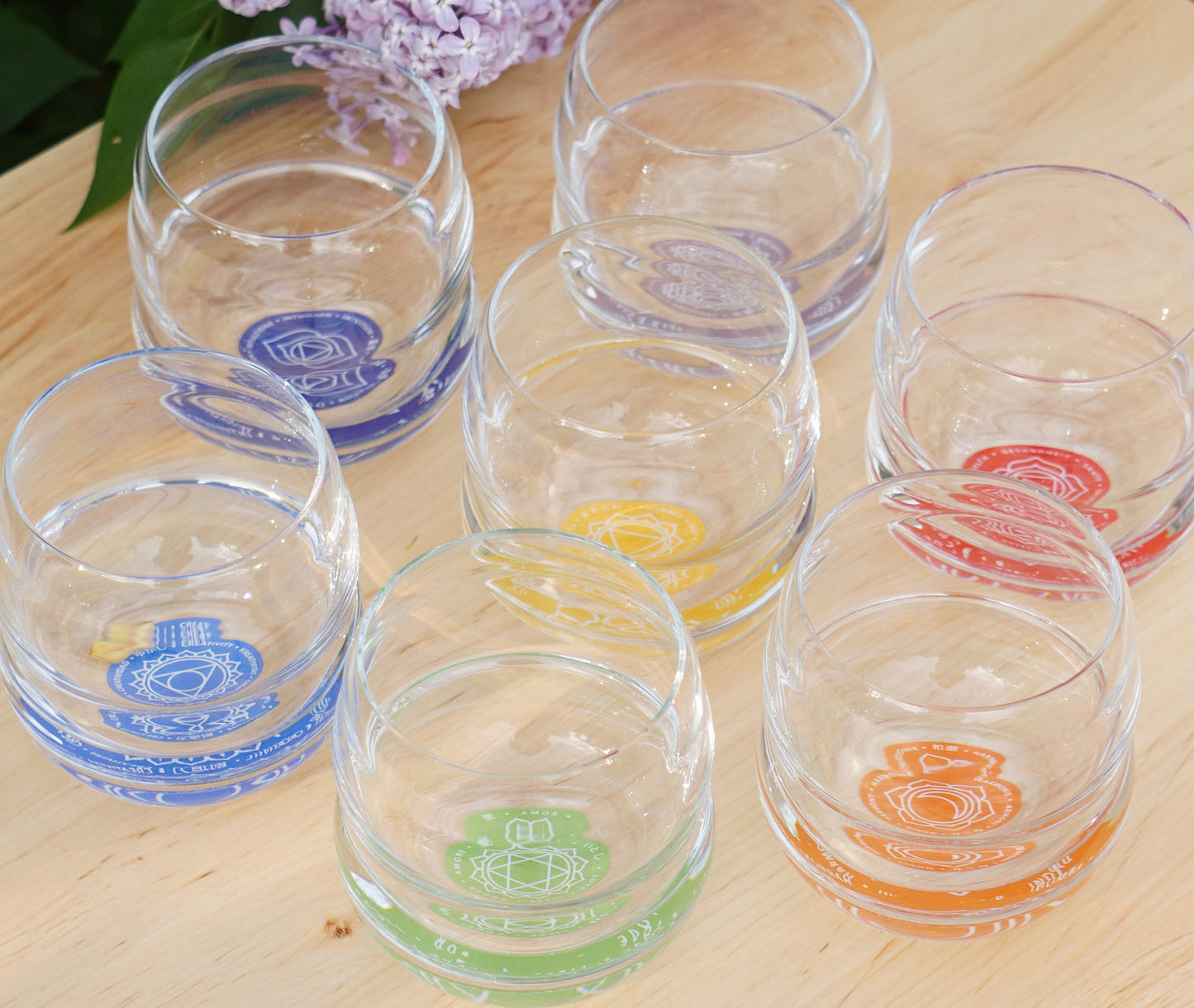 Glas-Set „Mythos Chakra“