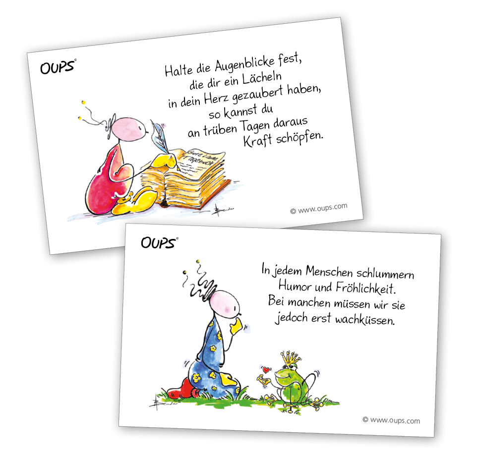 Oups-Kärtchenbox „Gute-Laune-Gedanken“
