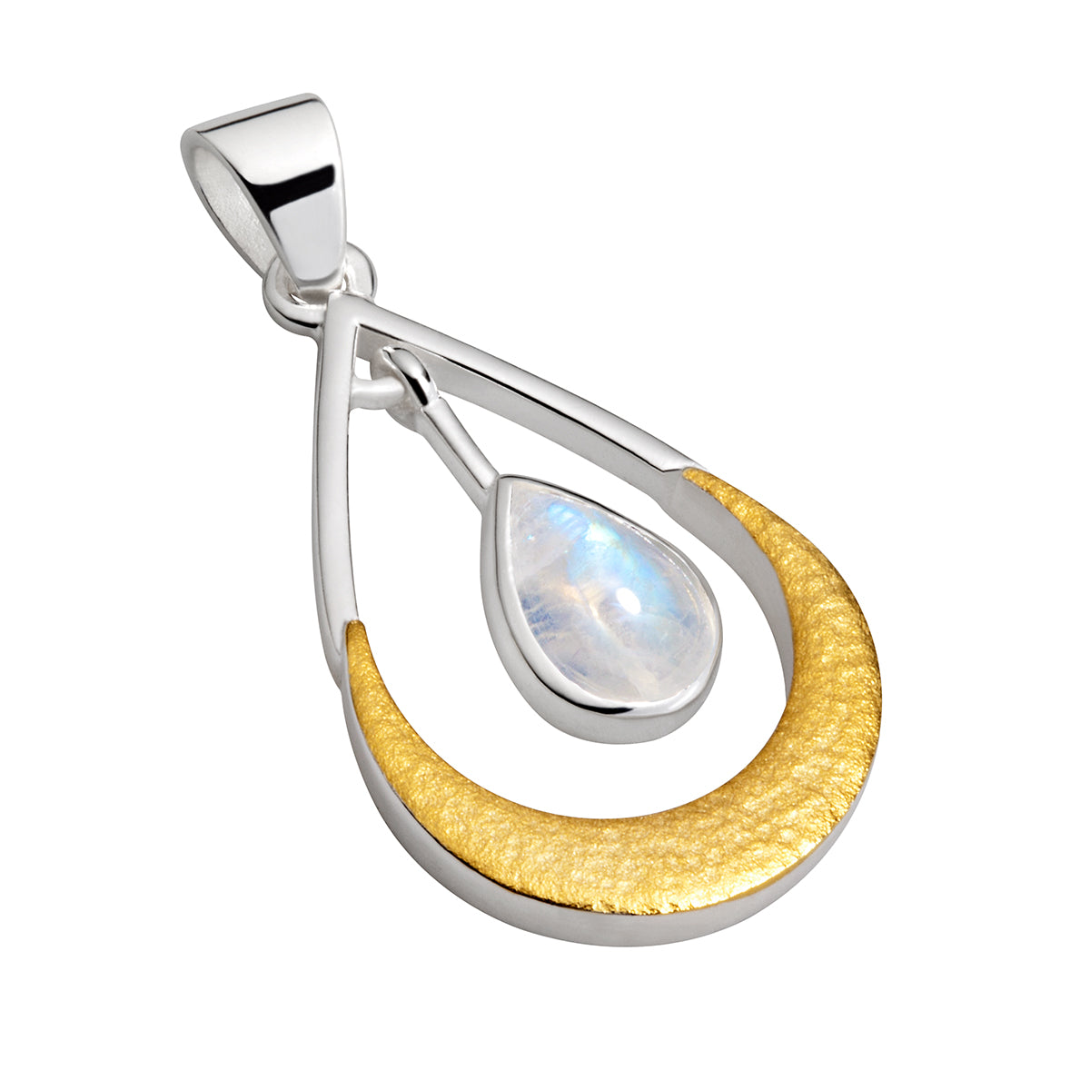 Kettenanhänger "Mondschaukel", teilvergoldet