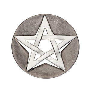 Kettenanhänger "Pentagram", teilgeschwärzt
