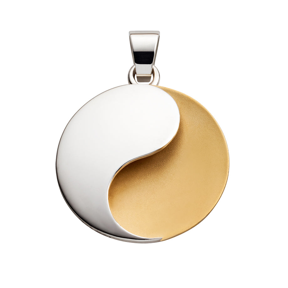 Kettenanhänger "Yin-Yang, vergoldet klein"