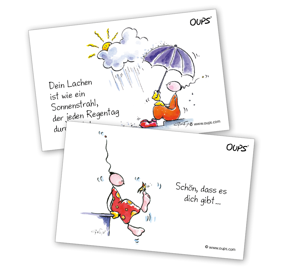 Oups-Kärtchenbox „Für liebe Menschen“