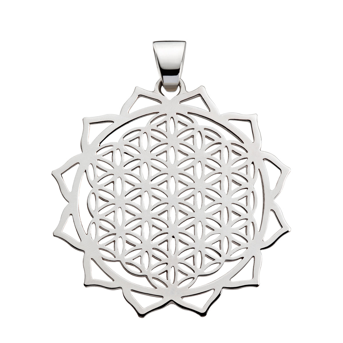 Kettenanhänger "Herzensblume des Lebens"