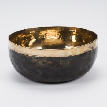 Planetenklangschale schwarz, gold Neptun