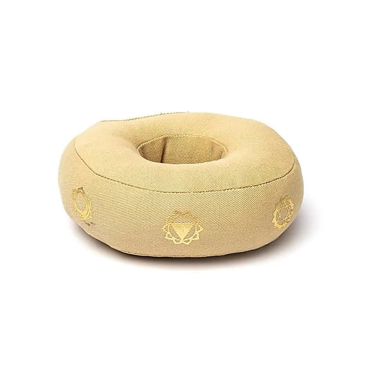 Klangschalenring ringförmig 7 Chakren beige