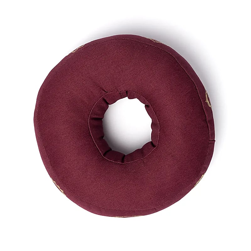 Klangschalenring ringförmig 7 Chakren aubergine