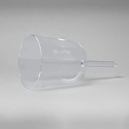 Kristallklangschale klar mit Griff/Tasche B-Ton