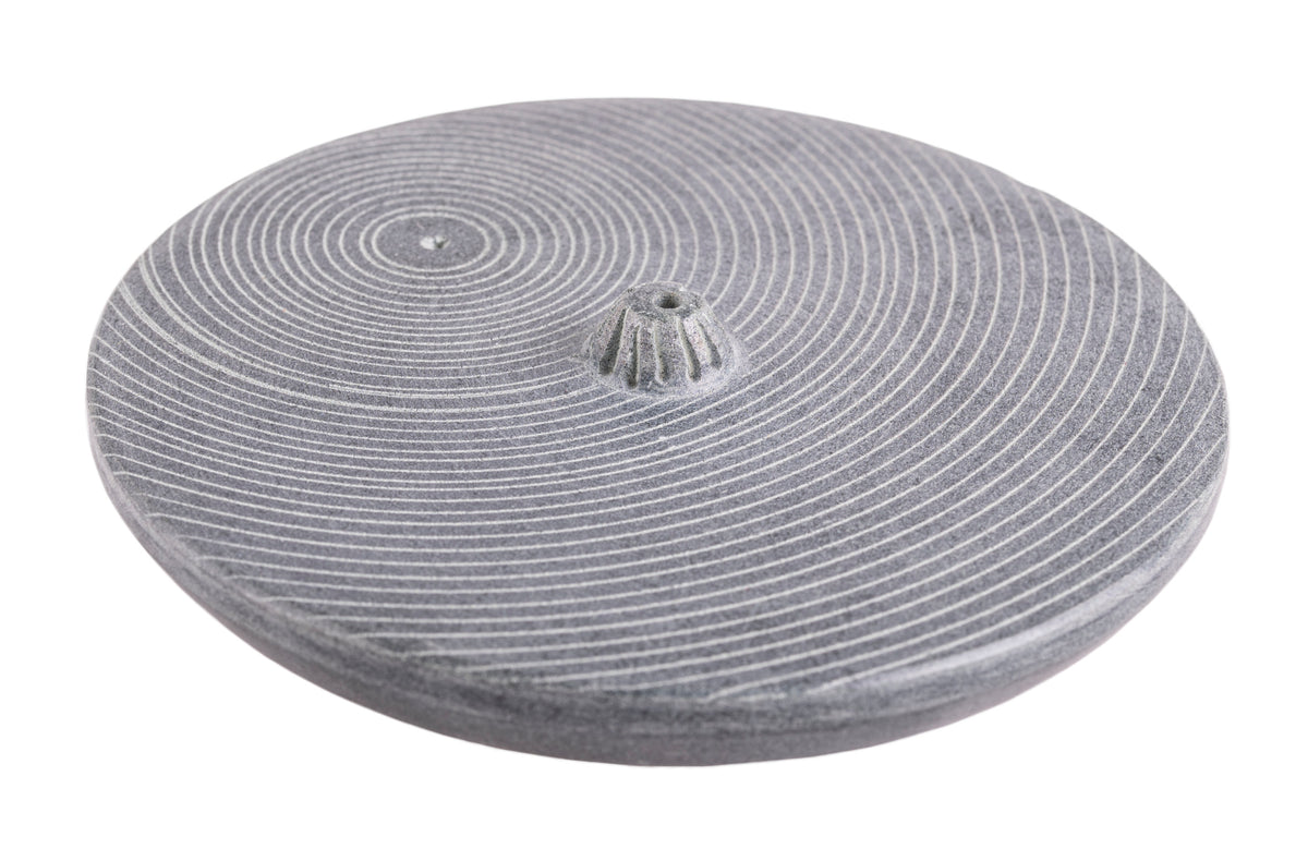 Räucherstäbchenhalter Zen rund Speckstein