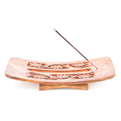 Räucherstäbchenhalter "Blatt", superbreit