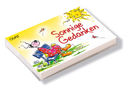 Oups-Kärtchenbox „Sonnige Gedanken“