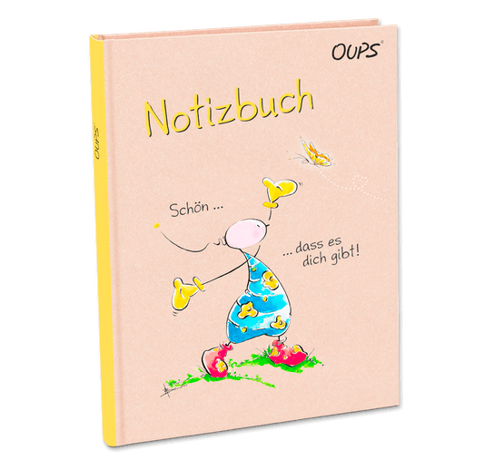 Oups Notizbuch „Schön, dass es Dich gibt“