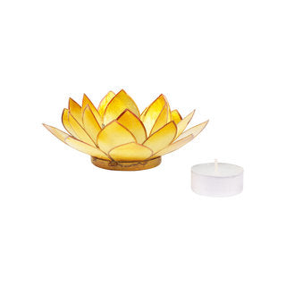 Teelichthalter Lotus "Solarplexus"