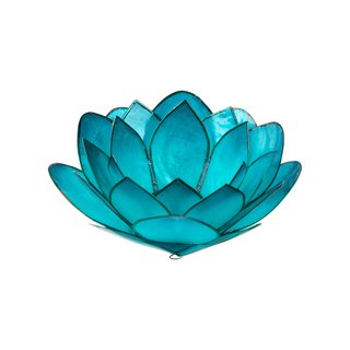 Teelichthalter "Lotus Hellblau"