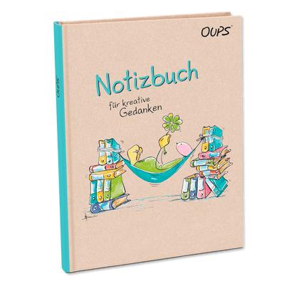 Oups Notizbuch „Für kreative Gedanken"