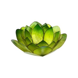 Teelichthalter "Lotus Grün"