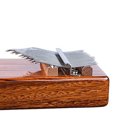 Kalimba - 17 Zungen Rosenholz - C-Dur A-440 Hz | mit Schallloch -A
