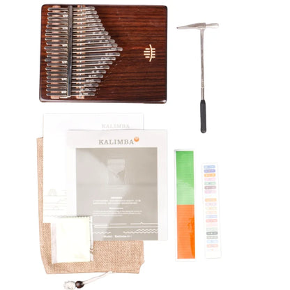 Kalimba - 21 Zungen Rosenholz C-Dur 440 Hz mit Schallloch